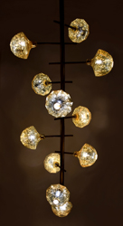 Inka Berry Chandelier in gold Antique and Brass Antique by Sahil & Sarthak